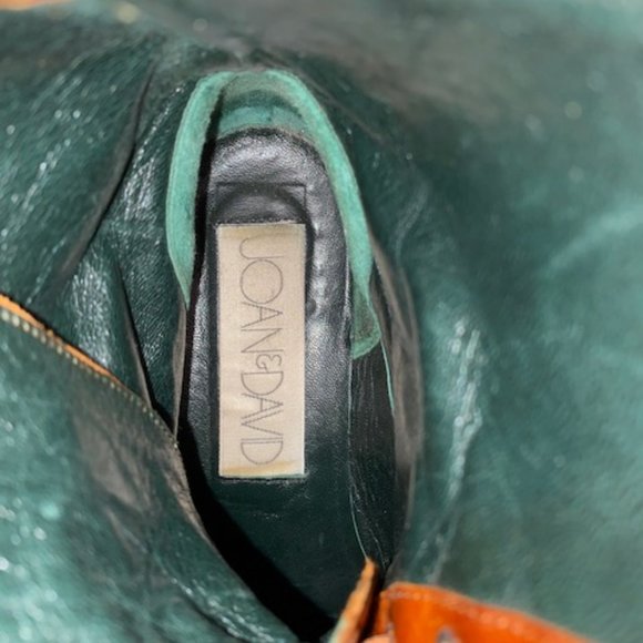 Vintage Joan & David faux alligator ankle boots lace up 6.5 - Picture 4 of 6